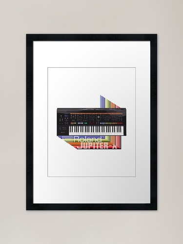 Roland jupiter synth - x, framed