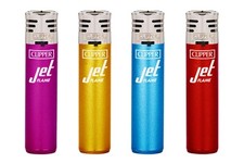 Jet Flame Crystal RARE Clipper Lighters Windproof Funny Cool Clippers Refill Gas