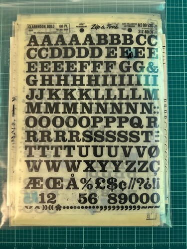 Vintage dry transfer lettering - vintage,