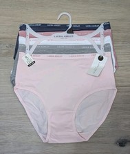 Laura Ashley Underwear Highrise Cotton Spandex Panties Tag Free Pack of 5