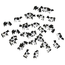 N Gauge Model Railway Cows 30pcs Plastic Farm Animal Props for Toy Model