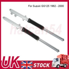 Fork Legs for Suzuki GS125 GS 125 1982 - 2000 Silver Front Forks 30mm Stanchions