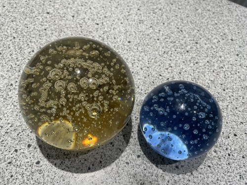 Glass paper weights - glass,