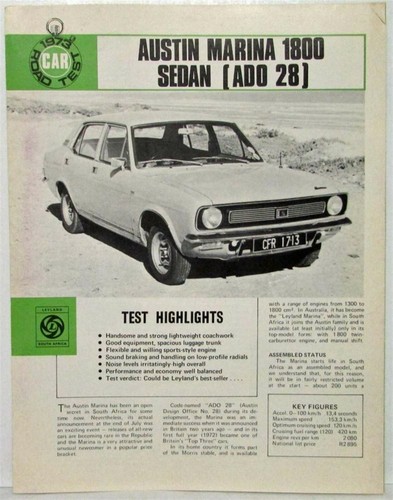 1973 austin marina 1800 car - austin,