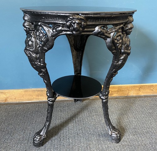 Vintage cast iron pub table