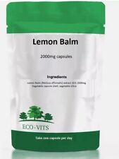 Lemon Balm 2000mg Capsules – Relaxation, Stress Relief & Sleep Support