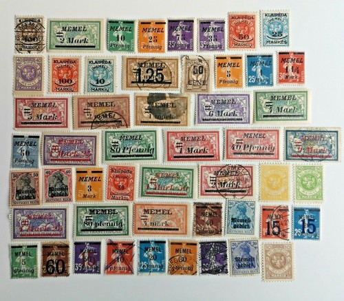 Memel german state stamps - memel,