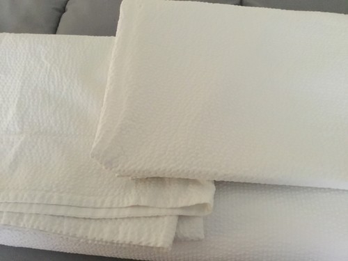 White company seersucker - white,