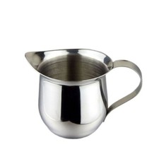 Stainless Steel Milk Jug with Pointed Spout Small Capacity Milk Cream Cup
