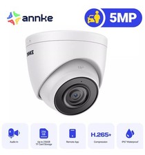 ANNKE HD 5MP POE CCTV IP Camera Audio In 3K Security Turret 24/7 Recording 2.8mm