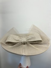 Taupe Oyster Hatinator Wedding Hat Fascinator Mother of The Bride Rrp £360