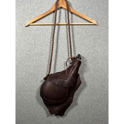 Handmade leather canteen water - leather,
