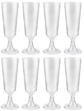 Set of 8 Plastic Champagne