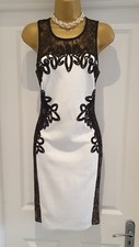 Lipsy Black/White Bodycon