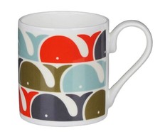 Orla Kiely Orange Whale Print