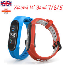 For Xiaomi Mi Band 5/6/7 Mi 567 Amazfit 5 Band Replacement Silicone Watch Strap 