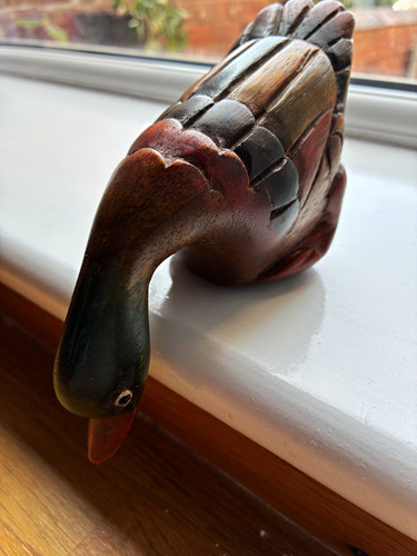 Carved wooden folk - art, painted
