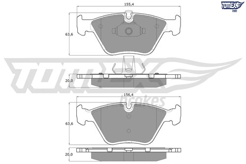 Front brake pad set - pad, disc