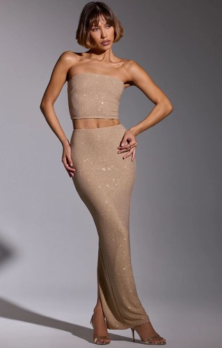 Polly womens gold sequin - womens,