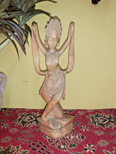 VINTAGE HANDCARVED WOODEN
