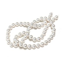 White Shell Pearl Beads Plain