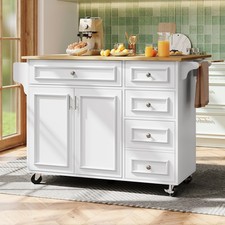 Kitchen Island w/ Drop Leaf, 5