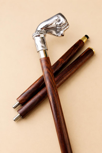 Solid brass punch - head, walking