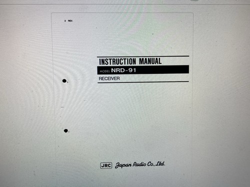 Jrc nrd user manual - jrc,