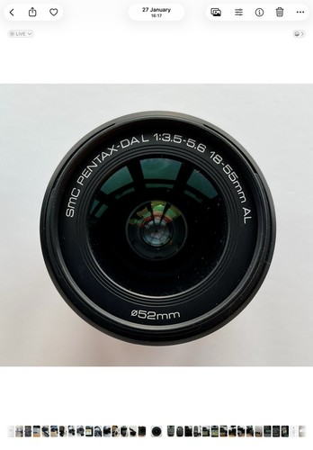 Pentax 55mm lens - 18-55mm, da-l