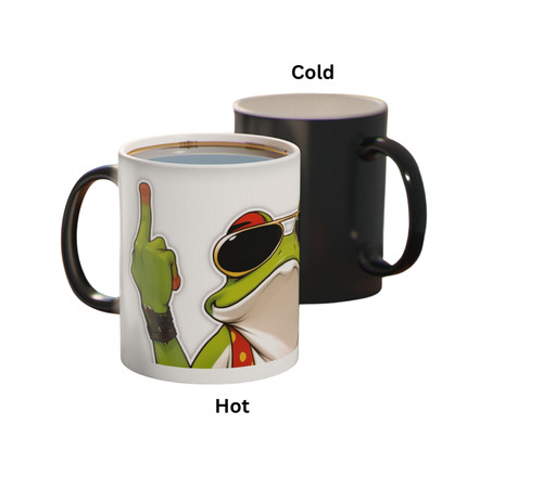 Funny frog mug - funny, sunglasses
