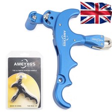 Archery 4 Finger Release Aid Trigger Thumb Grip Caliper 360° CompoundBow Hunting