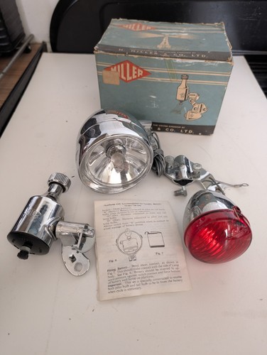 Miller bicycle lights with - miller,