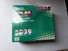 8 x  Unopened TESCO DVD + R Record Once Double Layer Jewel Case