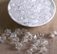 8mm Crystal Clear Beads Rainbow Faceted Diamond Jewellery DIY Sparkly Gems DIY