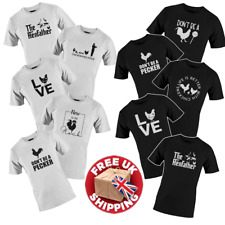 Chicken Novelty T-Shirt Gift Unisex Big Size S-5XL Cock Hen Poultry Enthusiasts