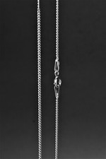 925 Sterling Silver Diamond Cut Curb Chain Necklaces (Various Sizes Available) 
