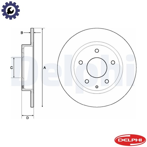 Brake disc bg4707c for - brake,