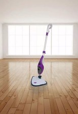 Neo 1500W 10-in-1 Hot Steam Mop Cleaner and Hand Steamer White Blue (minor Crack