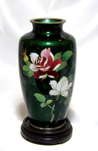 Japanese ginbari green enamel - japanese,
