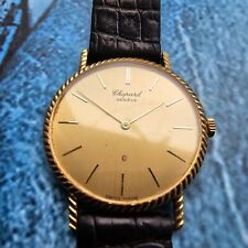 18ct Solid Gold Chopard Quartz Men's Watch Ref 1077  18k