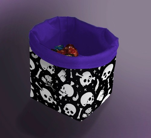 Skulls bones dice - +,