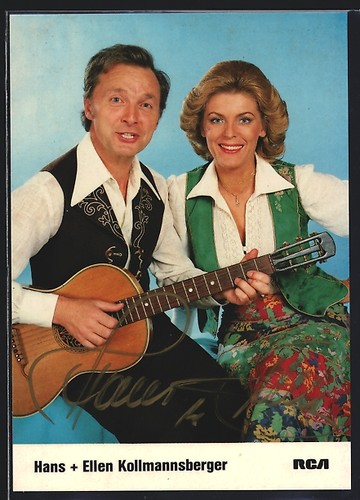 Postcard musicians hans and - of,