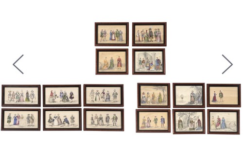 Pencil drawings depicting - 16,