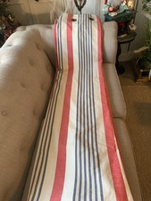 NEXT Blue & Red Nautical Stripe Eyelet Curtains 66 x 72" Drop