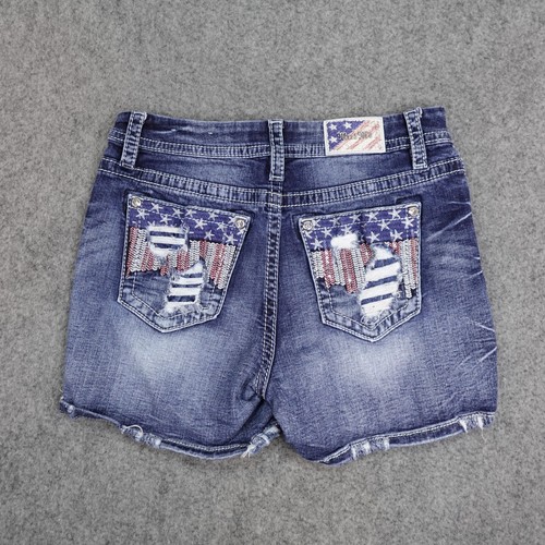 Miss shorts womens blue - miss,