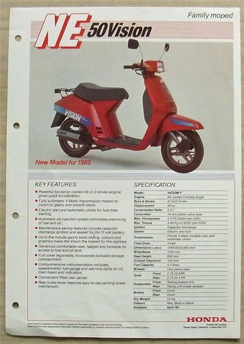 Honda ne50 vision family moped - honda,
