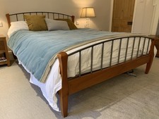 Heal’s King size Cherrywood Bed frame