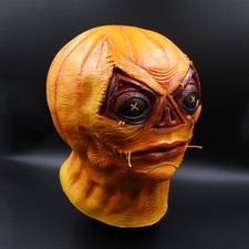 Cosplay Decoration Party Funny Head Prop Pumpkin Alien Mask Halloween Latex