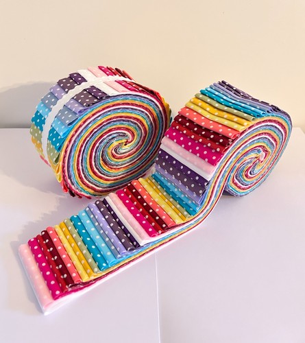 Polka dot rainbow - polka, jelly
