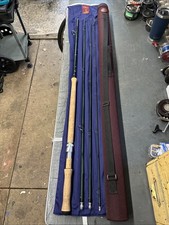 HARDY GEM 14’ #9 4 PCE DOUBLE HANDEED SALMON FLY FISHING ROD WITH TUBE & BAG